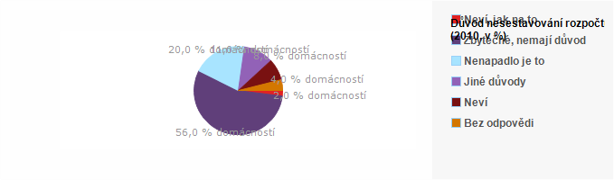 Graf - Důvod nesestavov&aacute;n&iacute; rozpočtu - 2010