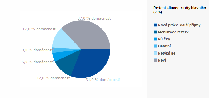 Graf - Řešen&iacute; situace ztr&aacute;ty hlavn&iacute;ho př&iacute;jmu dom&aacute;cnosti
